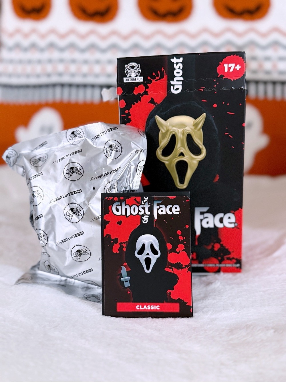 VIRAL Ghost Face Mystery Vinyl Plush Bag Clip Blind Box- CLASSIC